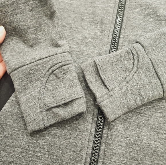 ATHLETA Victory Long Primaloft Hooded Jacket Coat Women’s XS Gray Full Zip - Picture 8 of 12